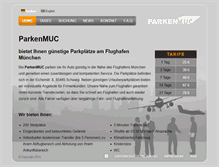 Tablet Screenshot of parken-muc.de